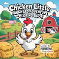 Chicken Little – Farmyard Adventure Coloring Book (Digital Printable PDF) | SmartGuidepro